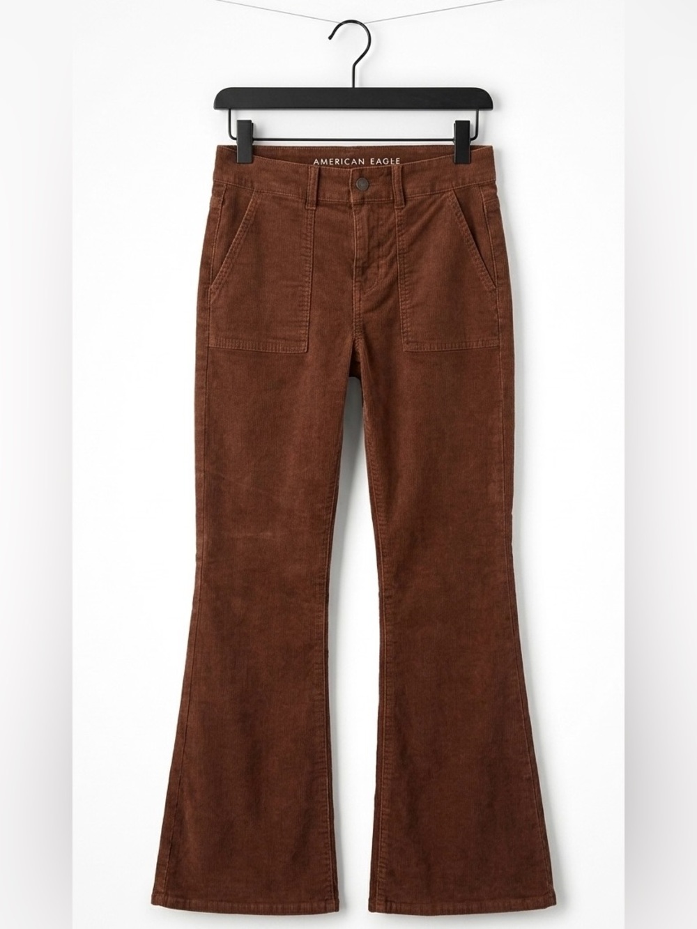 American Eagle Women’s Brown Corduroy Flare Pants - size 4 - fall fashion